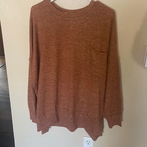 Burnt orange lightweight sweater